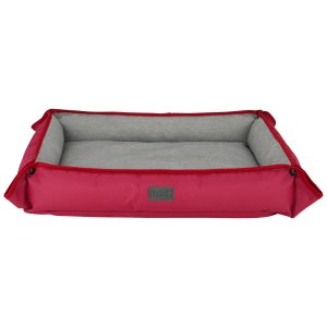Four Way Pet Bed for Large Dogs 28X24X3 In. Red