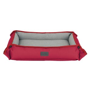 Four Way Pet Bed for Small Dogs 20X16X3 In. Red