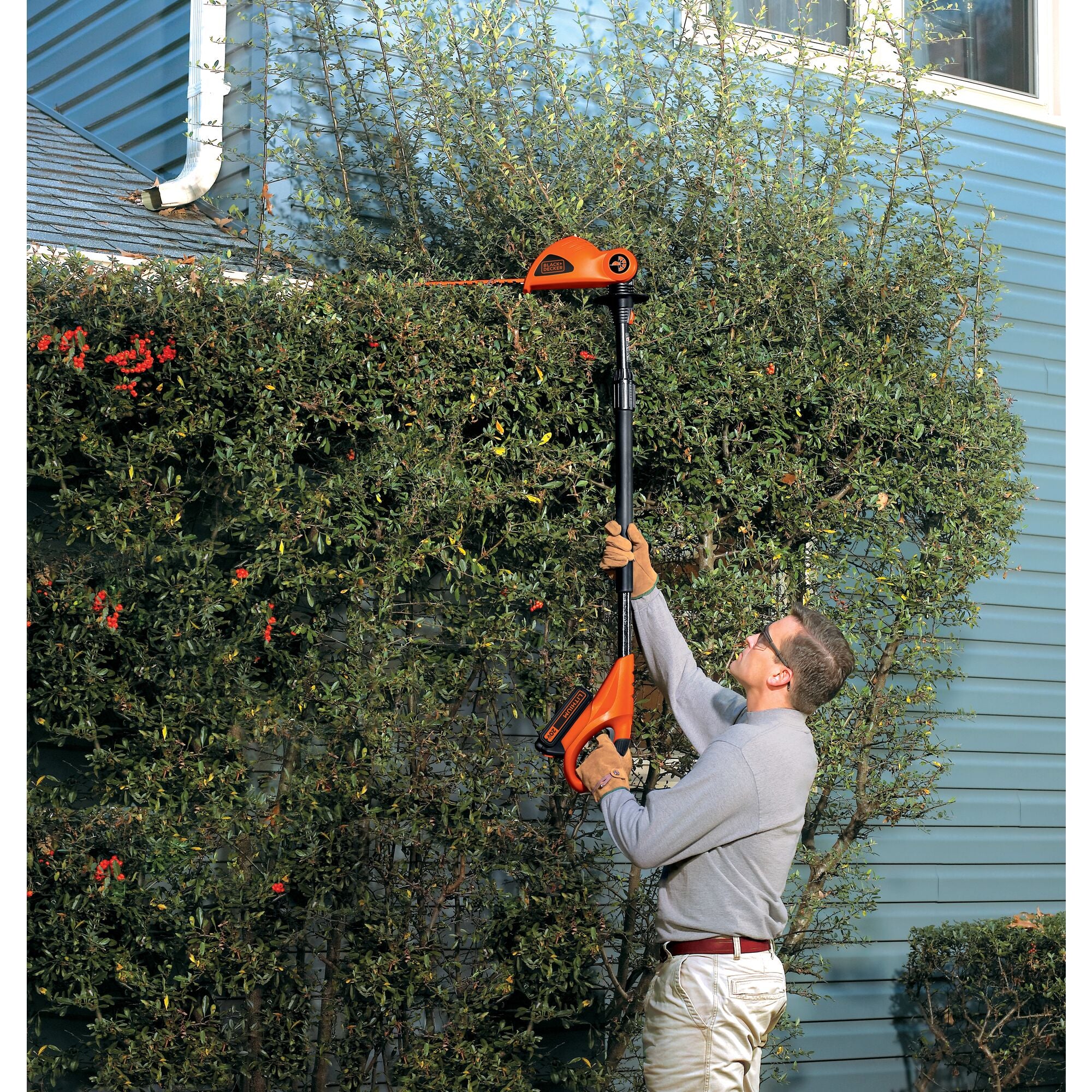 20V MAX* POWERCONNECT Cordless 18 Inch Pole Hedge Trimmer. Battery and Charger Included - Image 2