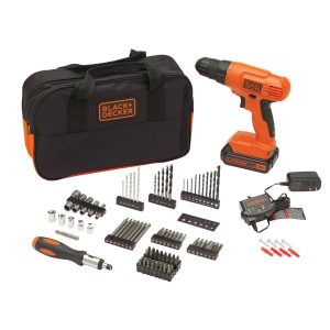 POWERCONNECT Cordless Drill Driver & 100-Piece Kit. Battery + Charger