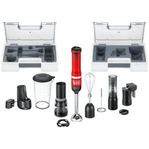 kitchen wand Cordless 6 in 1 Immersion Blender & Kitchen Multi-tool. Red